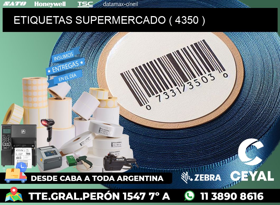 ETIQUETAS SUPERMERCADO ( 4350 )