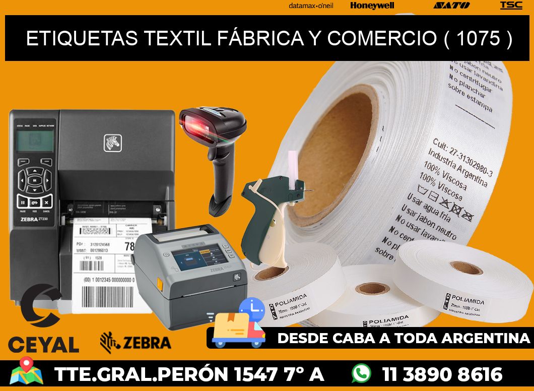 ETIQUETAS TEXTIL FÁBRICA Y COMERCIO ( 1075 )