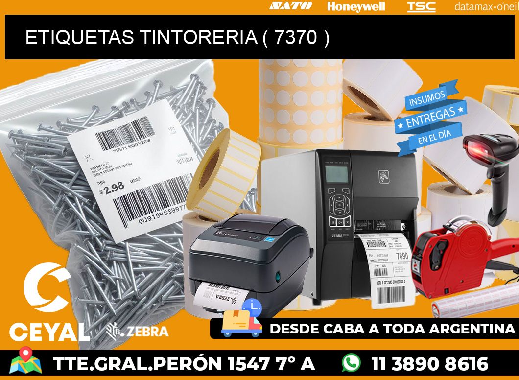 ETIQUETAS TINTORERIA ( 7370 )