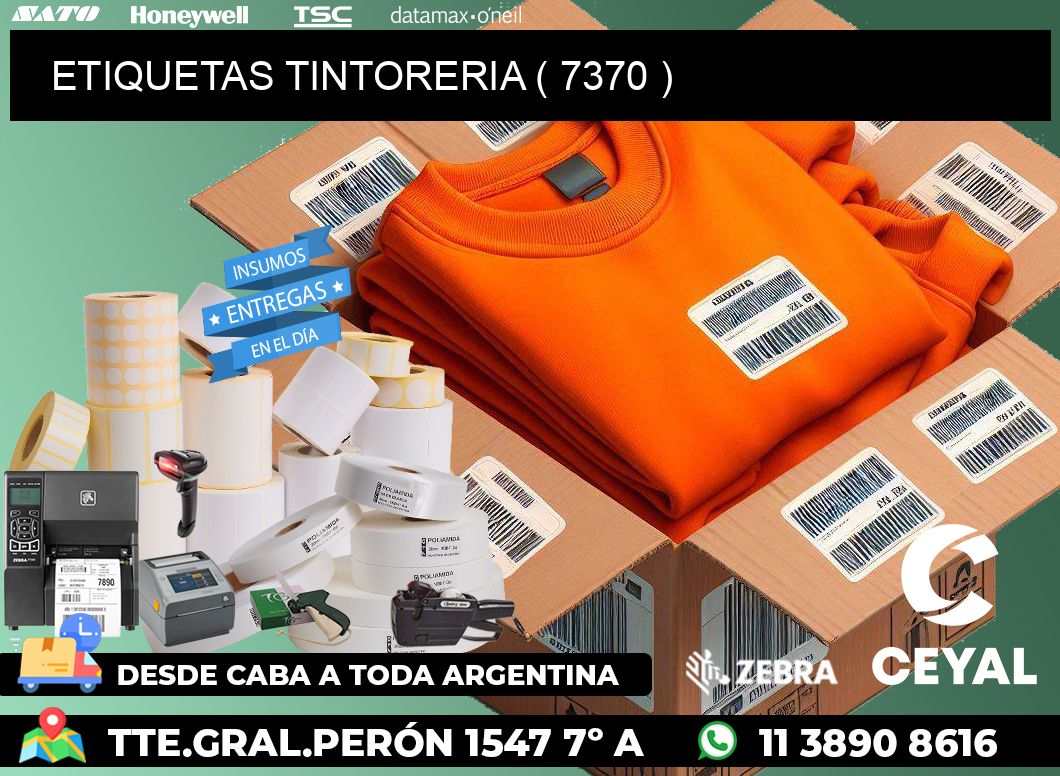 ETIQUETAS TINTORERIA ( 7370 )