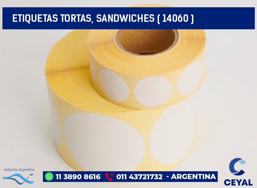 ETIQUETAS TORTAS, SANDWICHES ( 14060 )