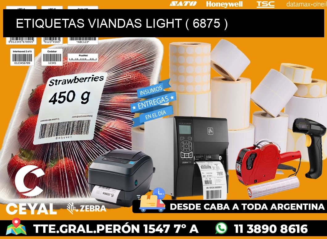 ETIQUETAS VIANDAS LIGHT ( 6875 )