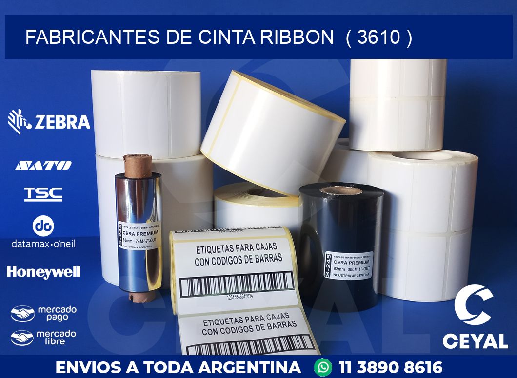 FABRICANTES DE CINTA RIBBON  ( 3610 )