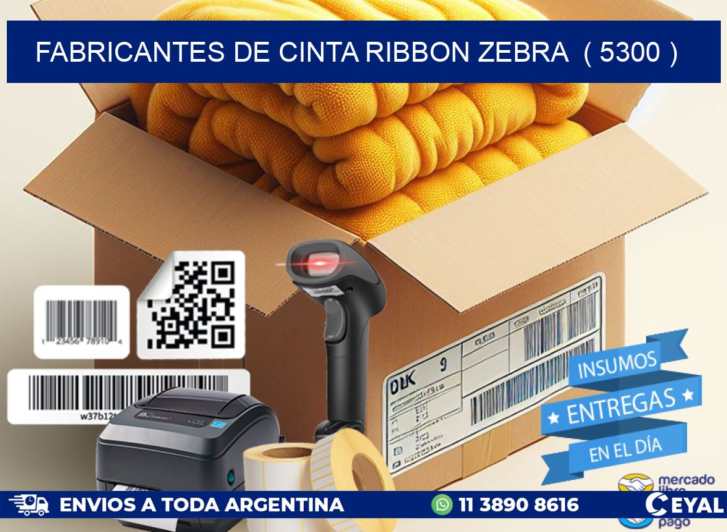 FABRICANTES DE CINTA RIBBON ZEBRA  ( 5300 )