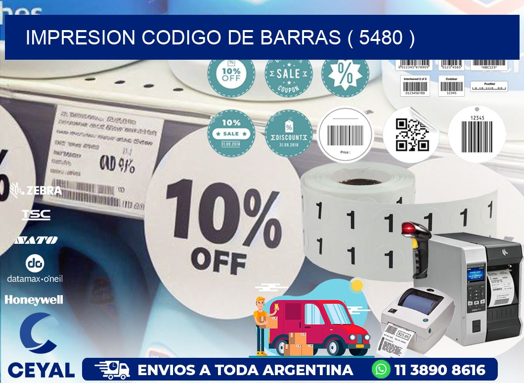 IMPRESION CODIGO DE BARRAS ( 5480 )