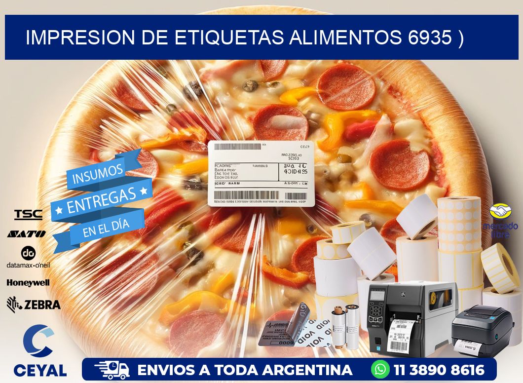 IMPRESION DE ETIQUETAS ALIMENTOS 6935 )