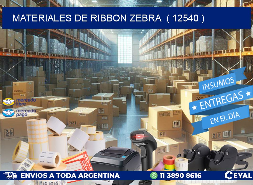 MATERIALES DE RIBBON ZEBRA  ( 12540 )