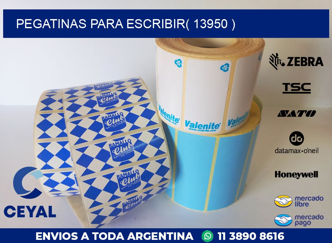 PEGATINAS PARA ESCRIBIR( 13950 )