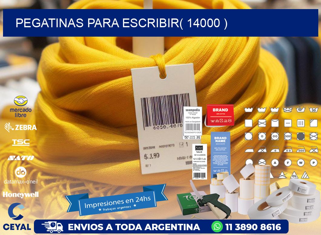 PEGATINAS PARA ESCRIBIR( 14000 )