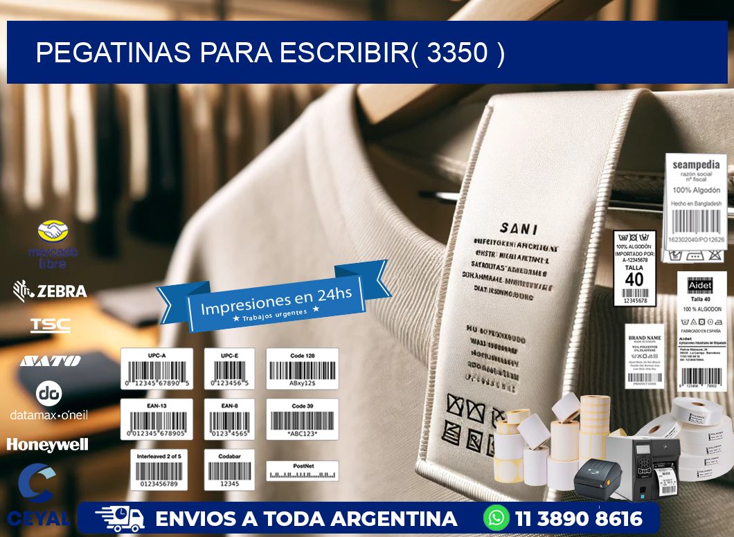 PEGATINAS PARA ESCRIBIR( 3350 )