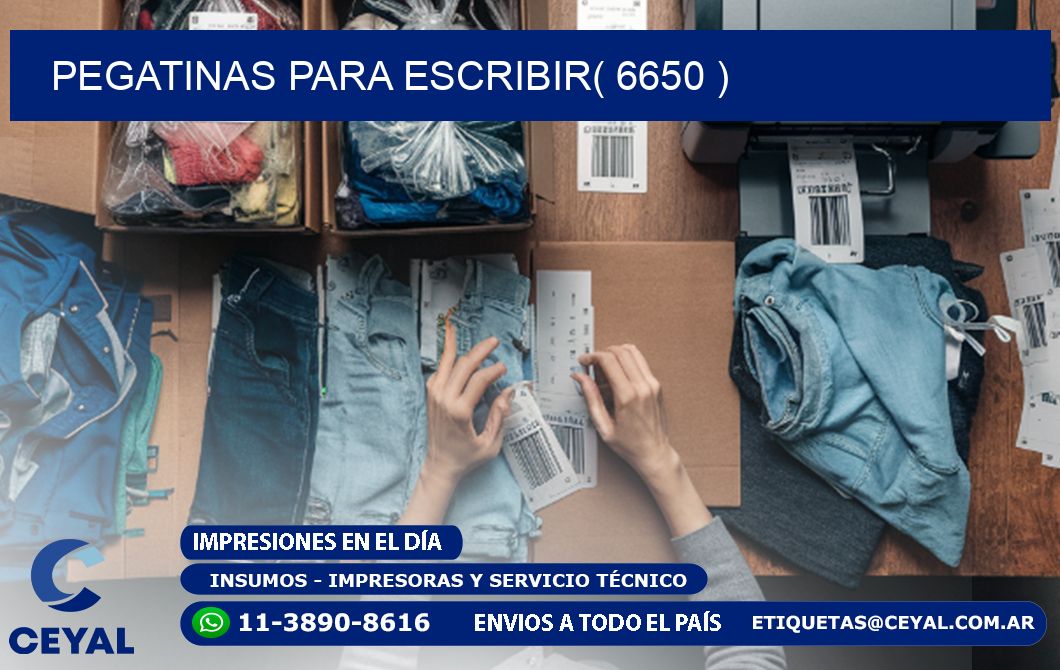 PEGATINAS PARA ESCRIBIR( 6650 )