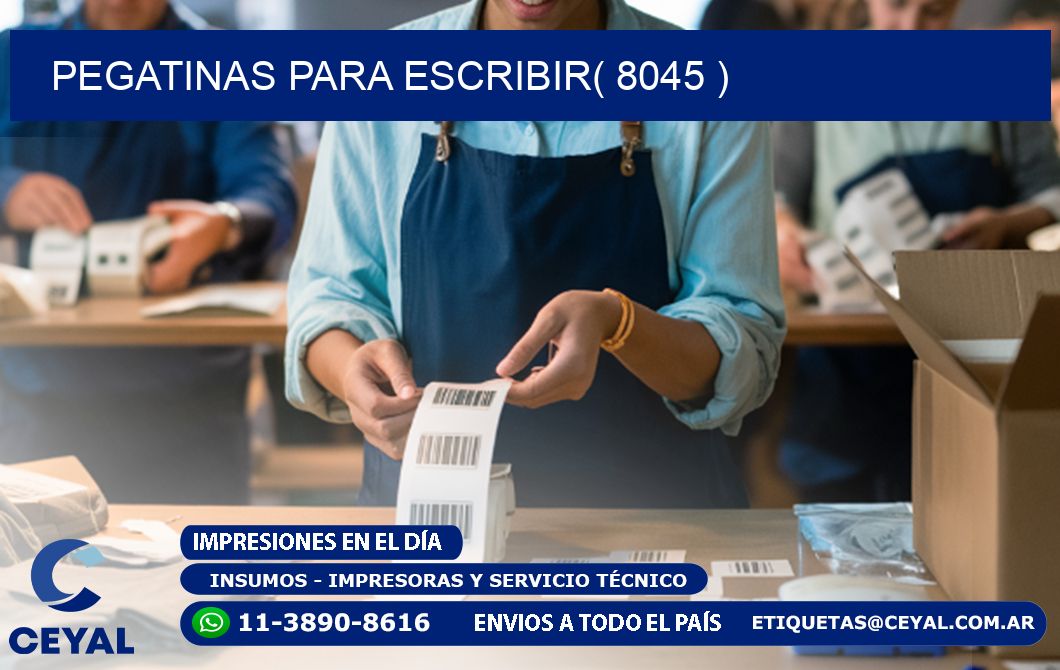 PEGATINAS PARA ESCRIBIR( 8045 )