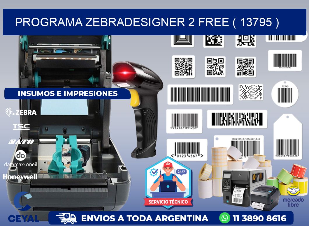 PROGRAMA ZEBRADESIGNER 2 FREE ( 13795 )