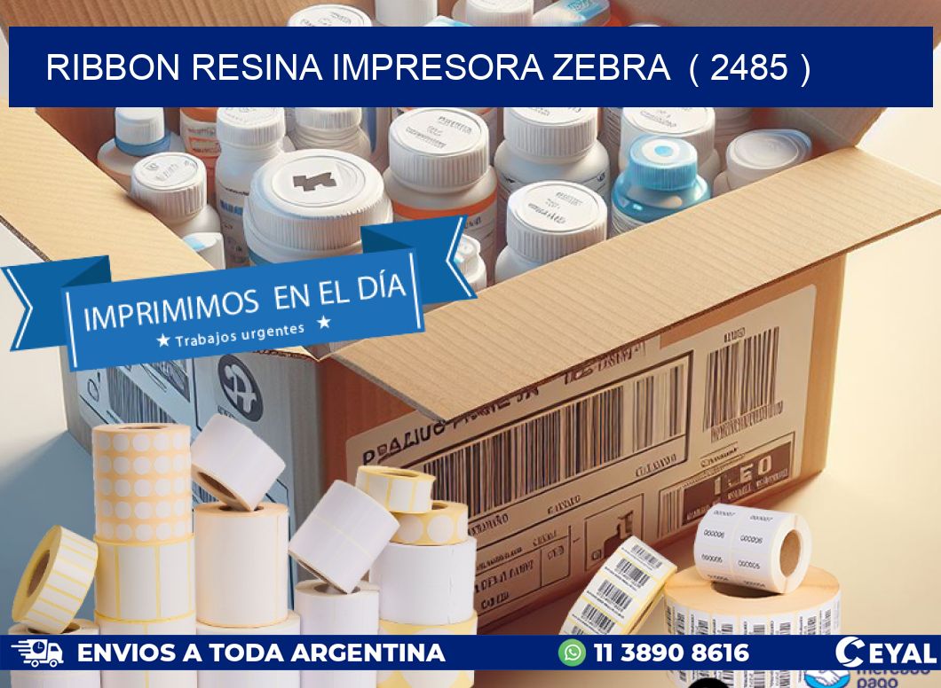 RIBBON RESINA IMPRESORA ZEBRA  ( 2485 )