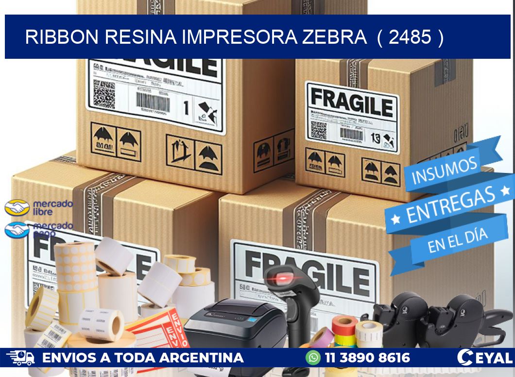 RIBBON RESINA IMPRESORA ZEBRA  ( 2485 )