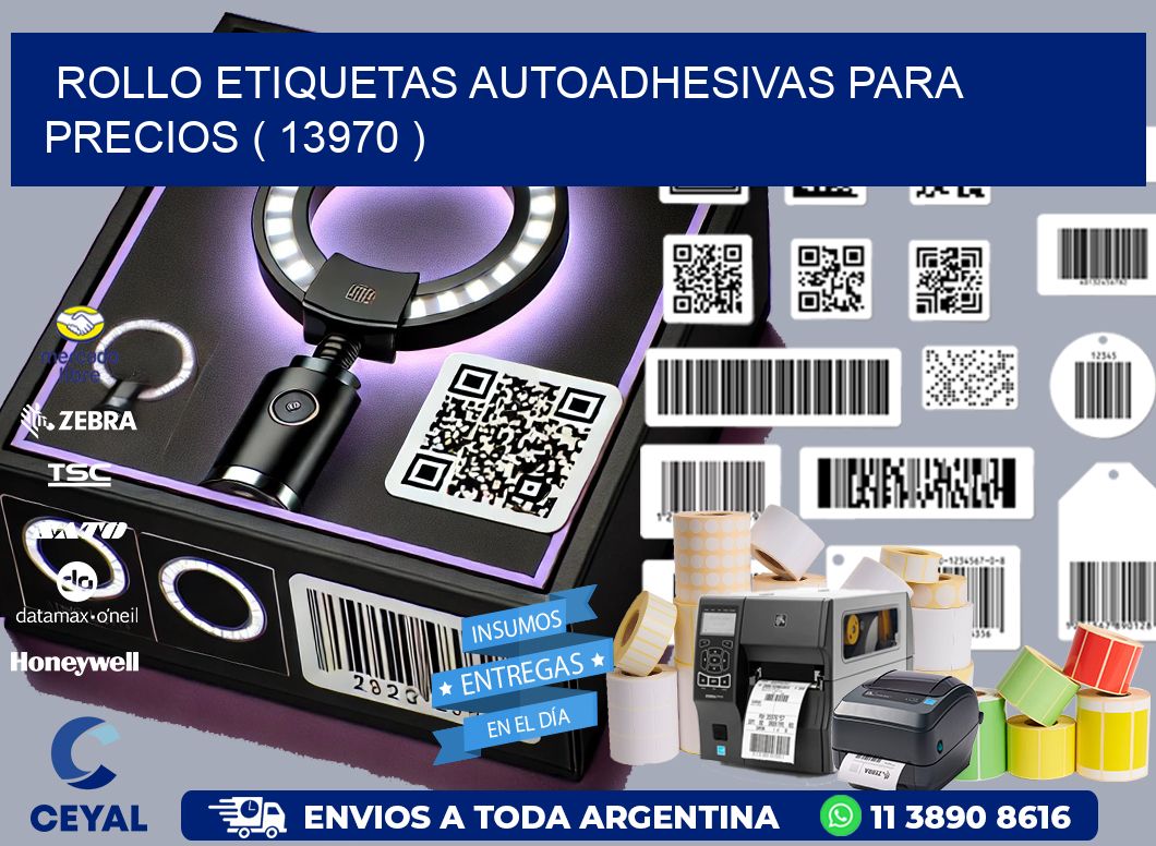 ROLLO ETIQUETAS AUTOADHESIVAS PARA PRECIOS ( 13970 )