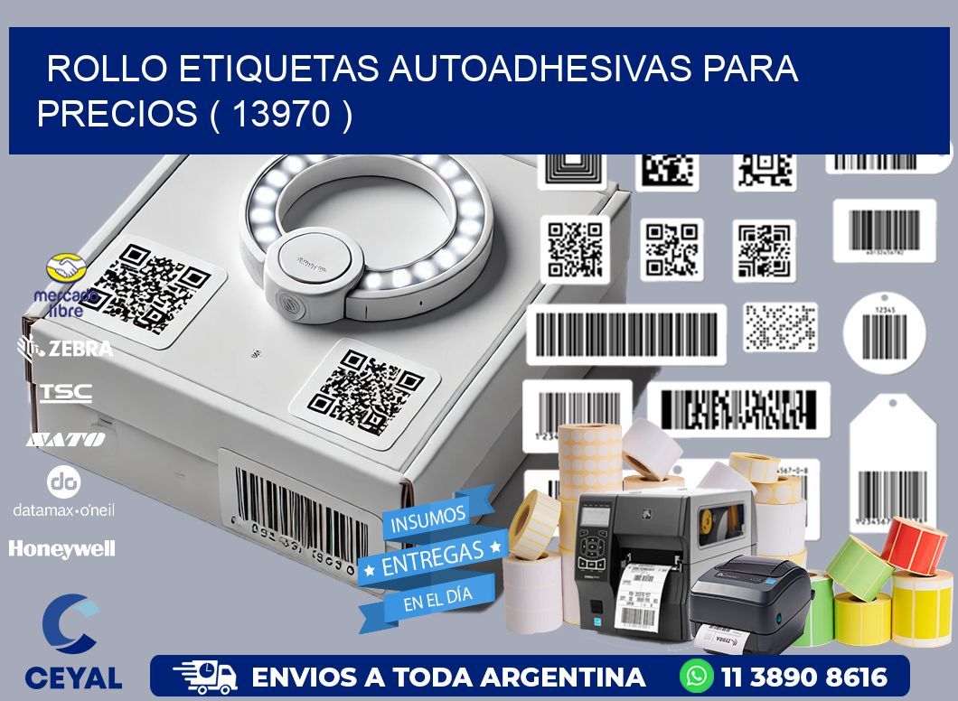 ROLLO ETIQUETAS AUTOADHESIVAS PARA PRECIOS ( 13970 )