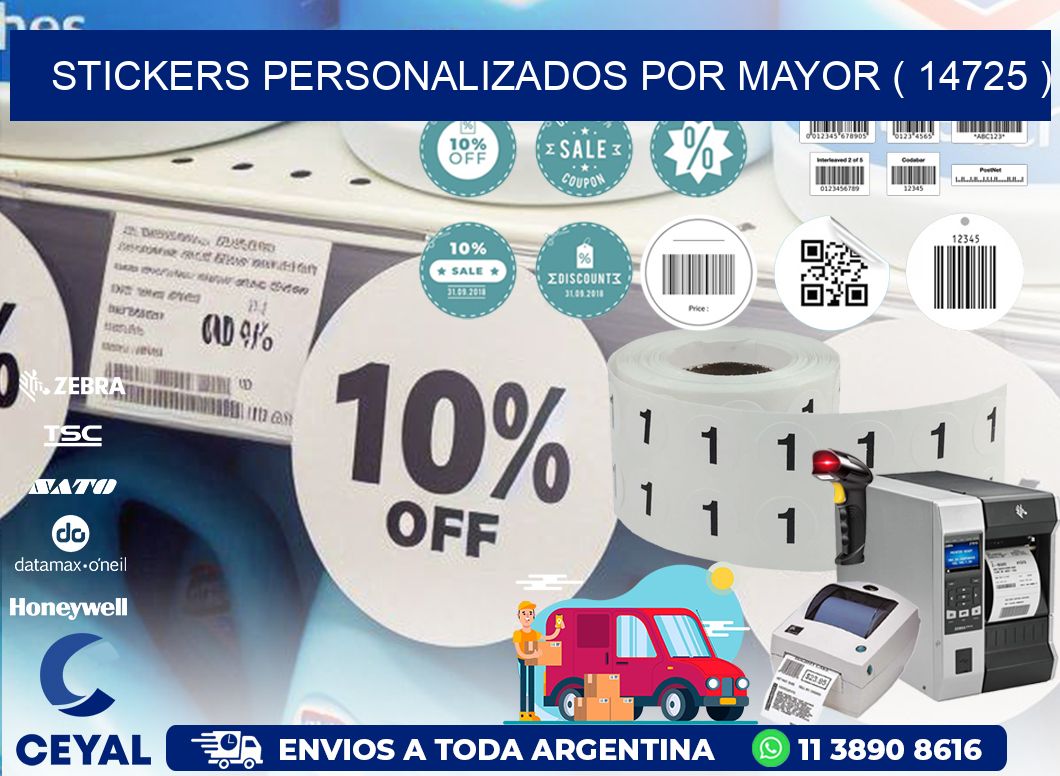 STICKERS PERSONALIZADOS POR MAYOR ( 14725 )