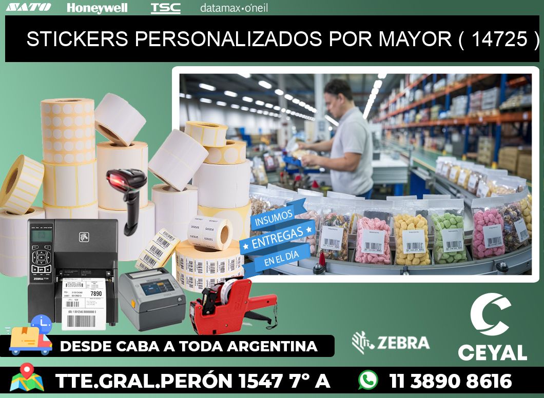 STICKERS PERSONALIZADOS POR MAYOR ( 14725 )