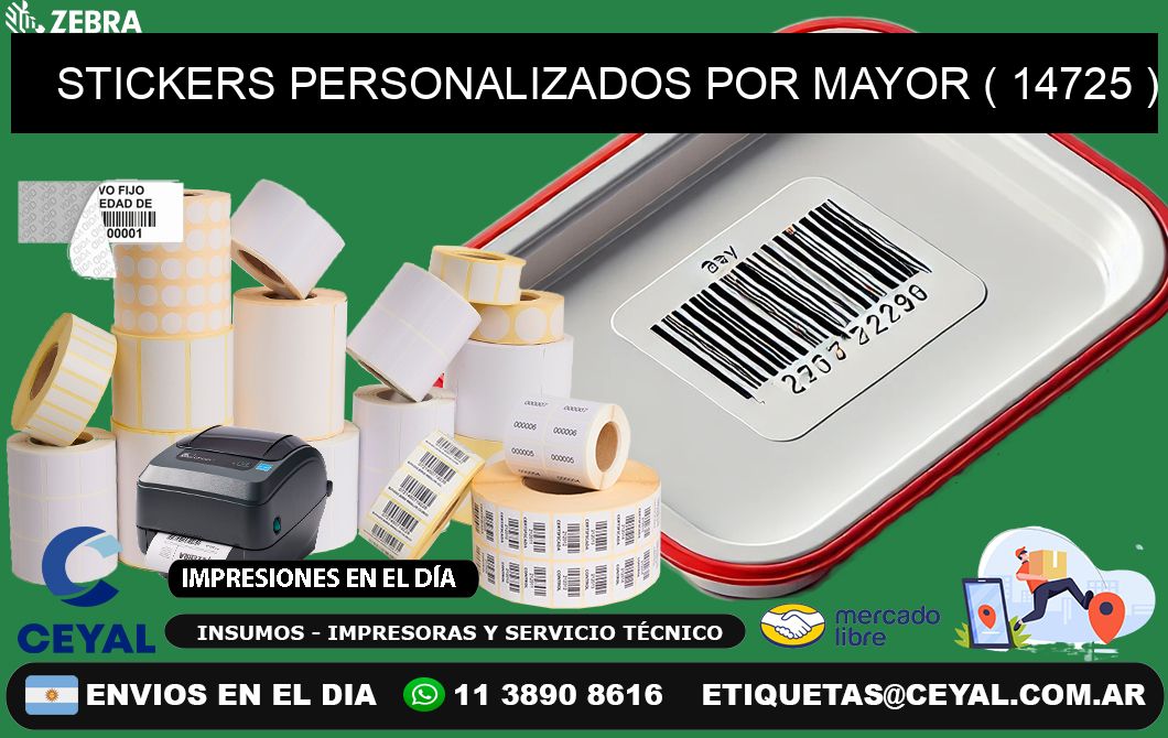 STICKERS PERSONALIZADOS POR MAYOR ( 14725 )