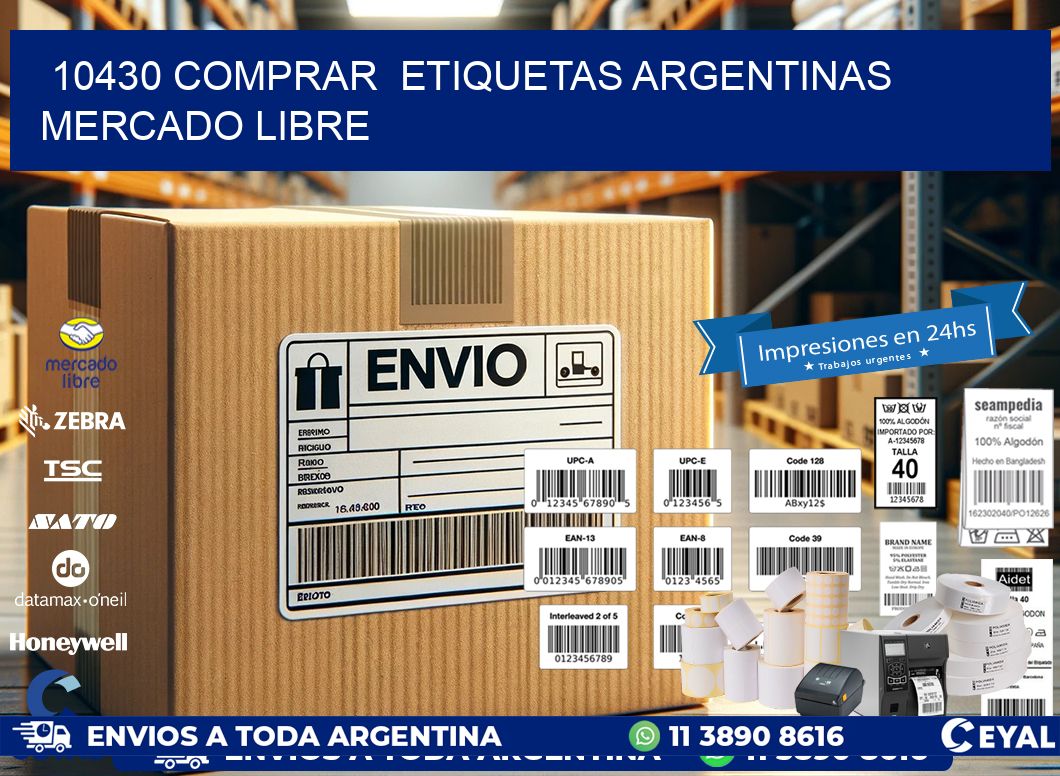 10430 COMPRAR  ETIQUETAS ARGENTINAS MERCADO LIBRE