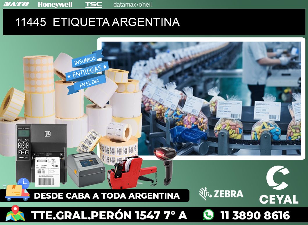 11445  ETIQUETA ARGENTINA