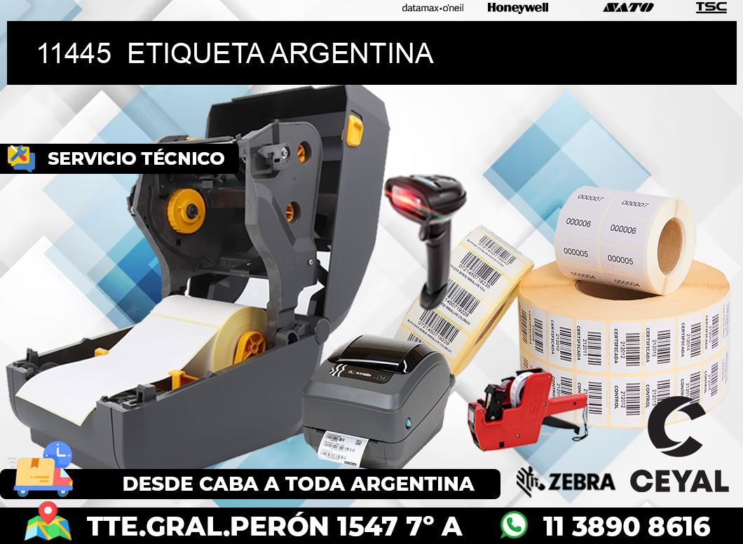 11445  ETIQUETA ARGENTINA