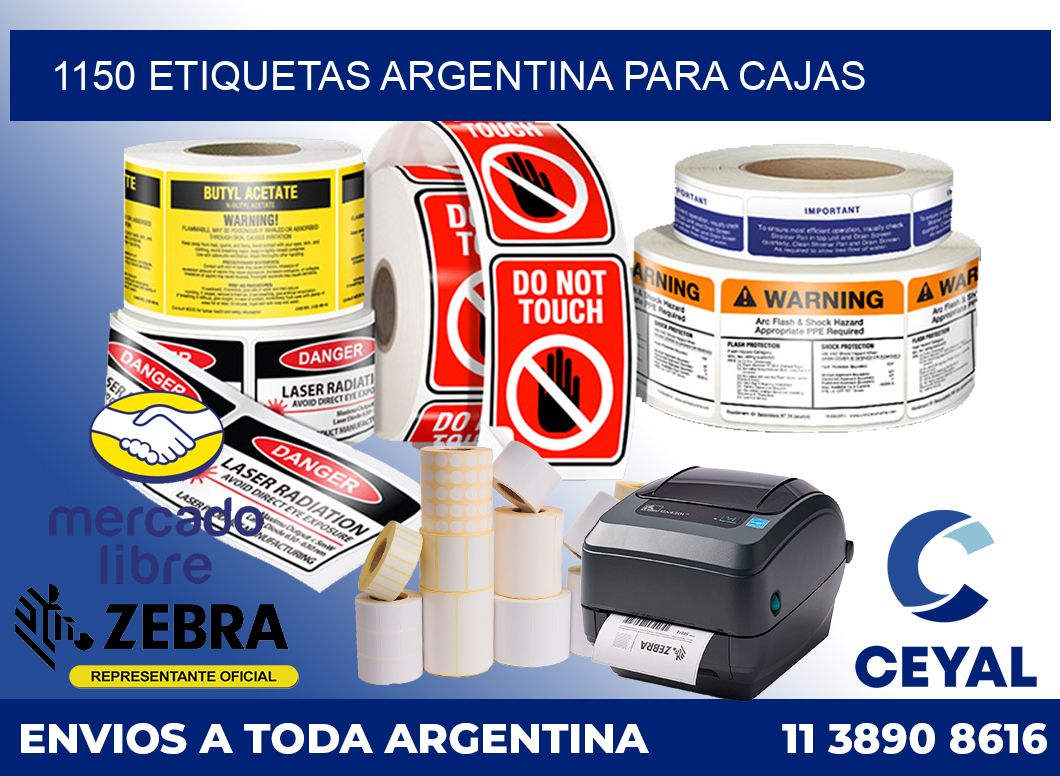 1150 ETIQUETAS ARGENTINA PARA CAJAS