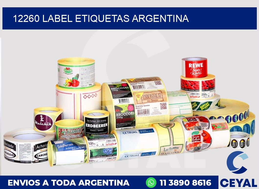 12260 LABEL ETIQUETAS ARGENTINA