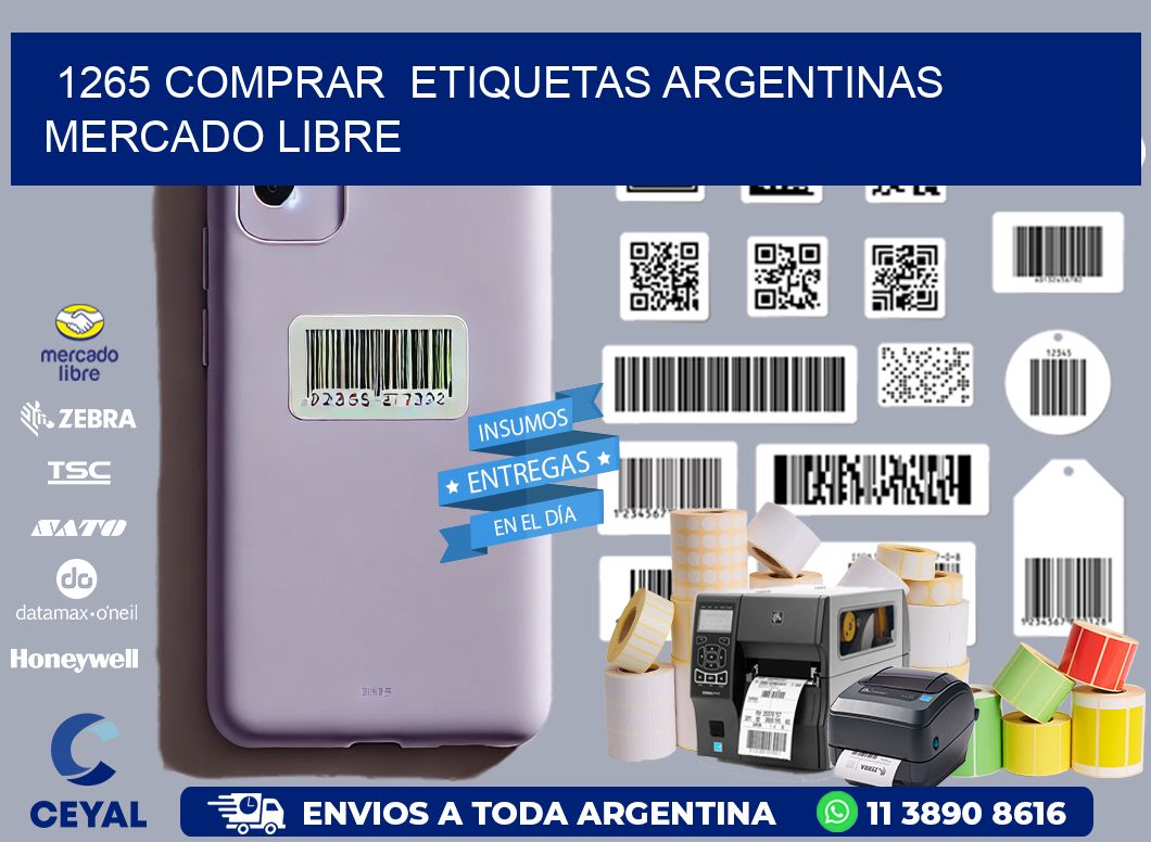 1265 COMPRAR  ETIQUETAS ARGENTINAS MERCADO LIBRE