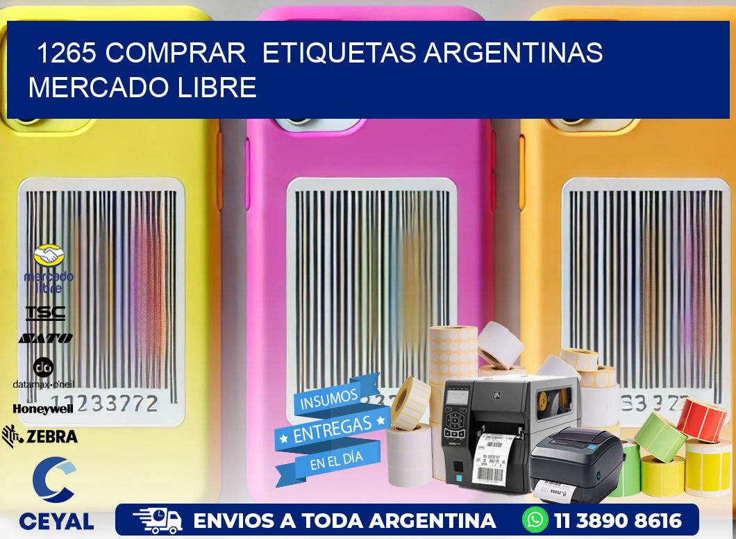 1265 COMPRAR  ETIQUETAS ARGENTINAS MERCADO LIBRE