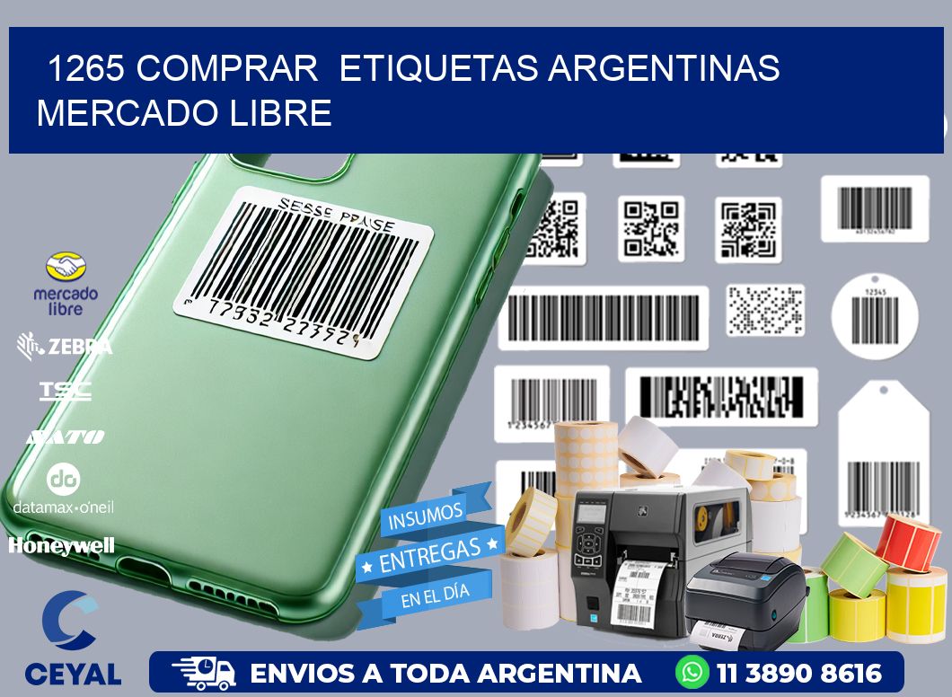 1265 COMPRAR  ETIQUETAS ARGENTINAS MERCADO LIBRE