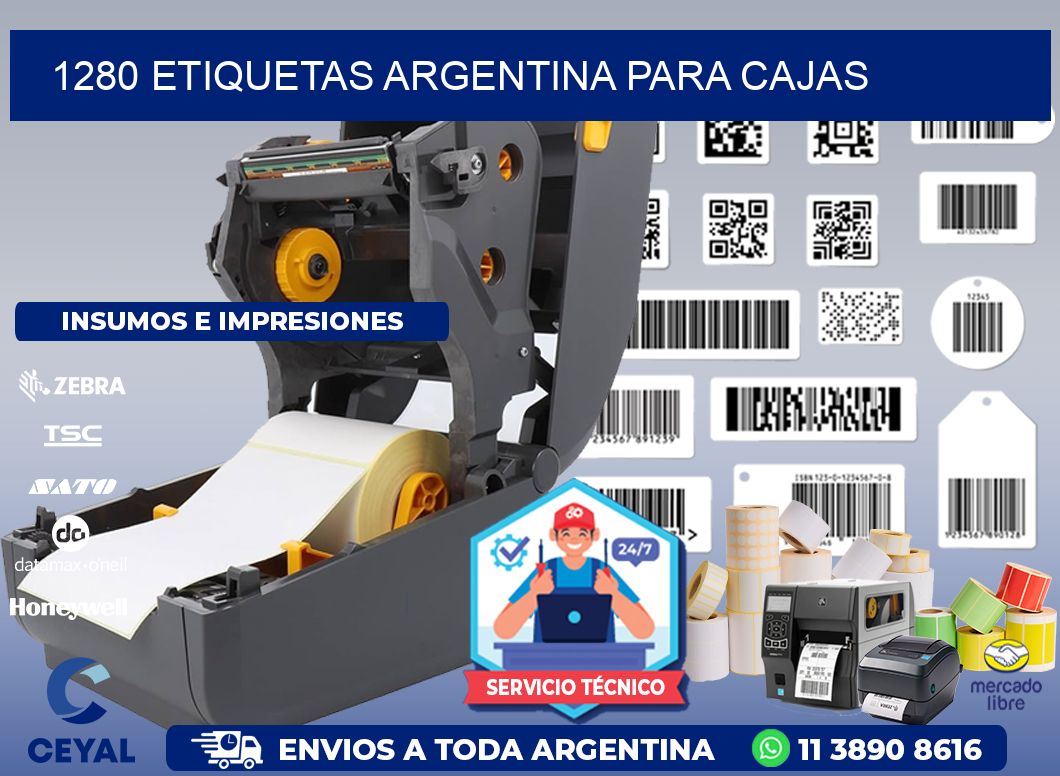 1280 ETIQUETAS ARGENTINA PARA CAJAS