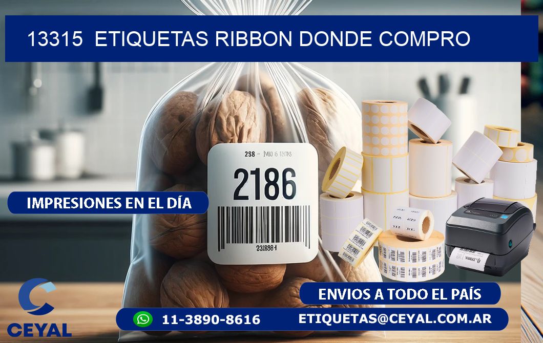 13315  ETIQUETAS RIBBON DONDE COMPRO