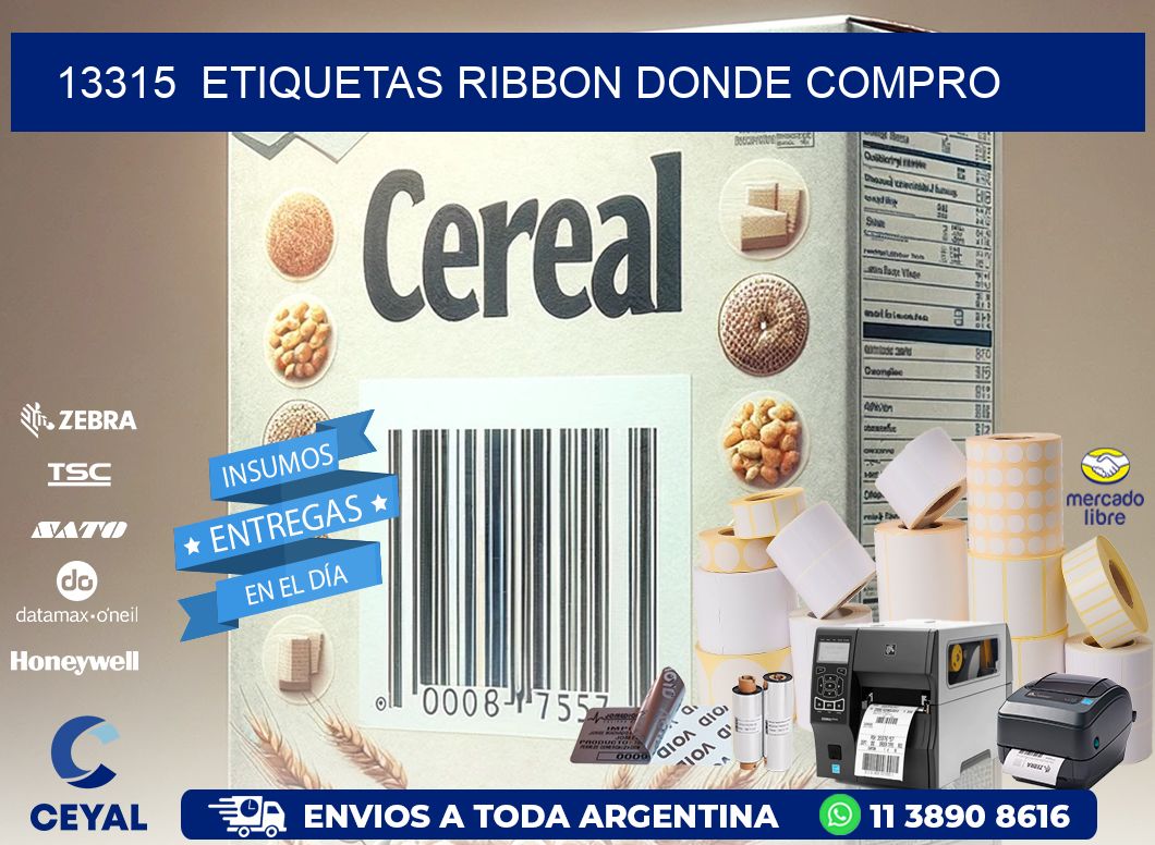 13315  ETIQUETAS RIBBON DONDE COMPRO