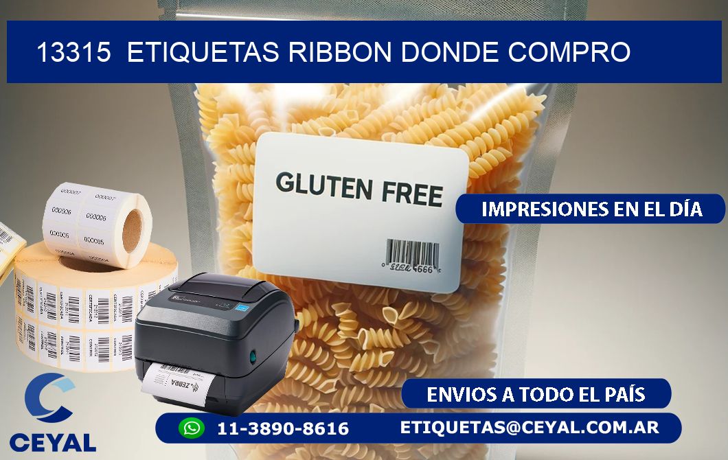 13315  ETIQUETAS RIBBON DONDE COMPRO