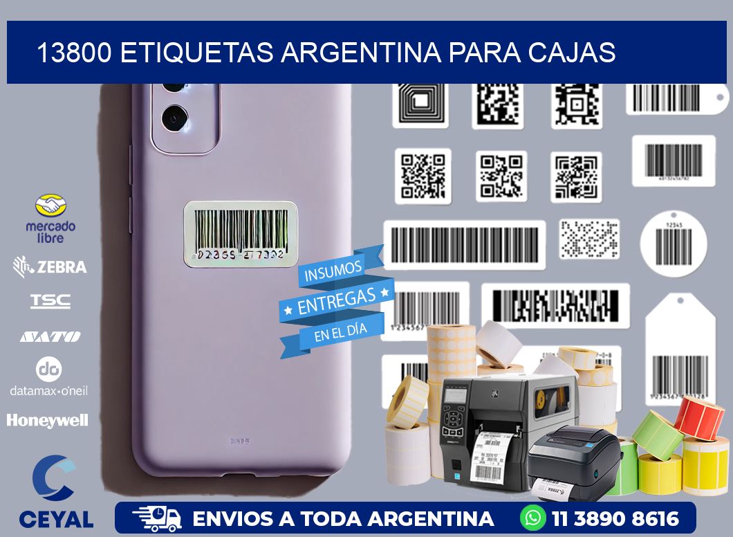 13800 ETIQUETAS ARGENTINA PARA CAJAS