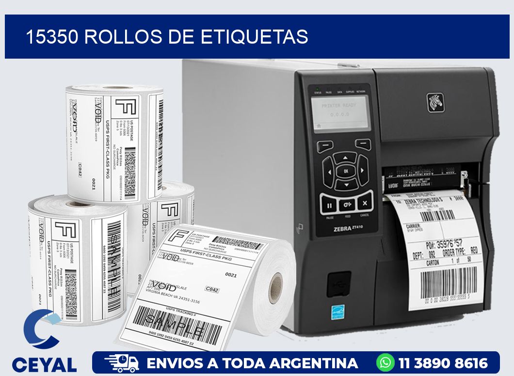 15350 ROLLOS DE ETIQUETAS