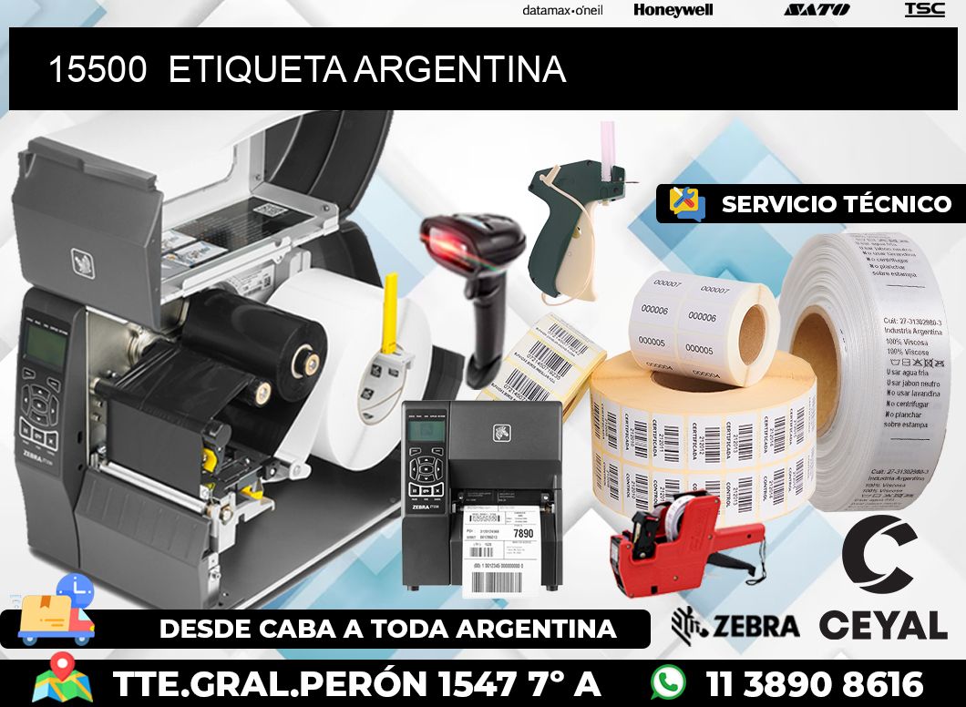 15500  ETIQUETA ARGENTINA