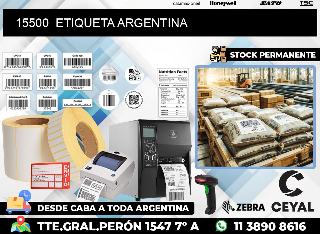 15500  ETIQUETA ARGENTINA