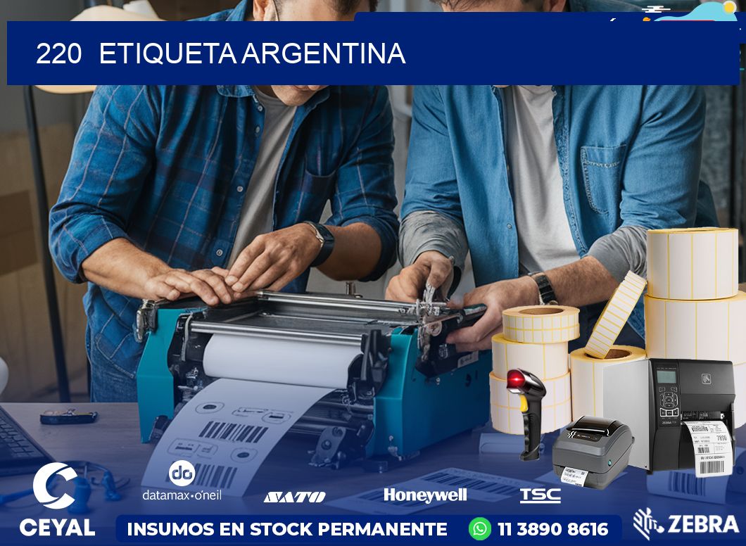 220  ETIQUETA ARGENTINA