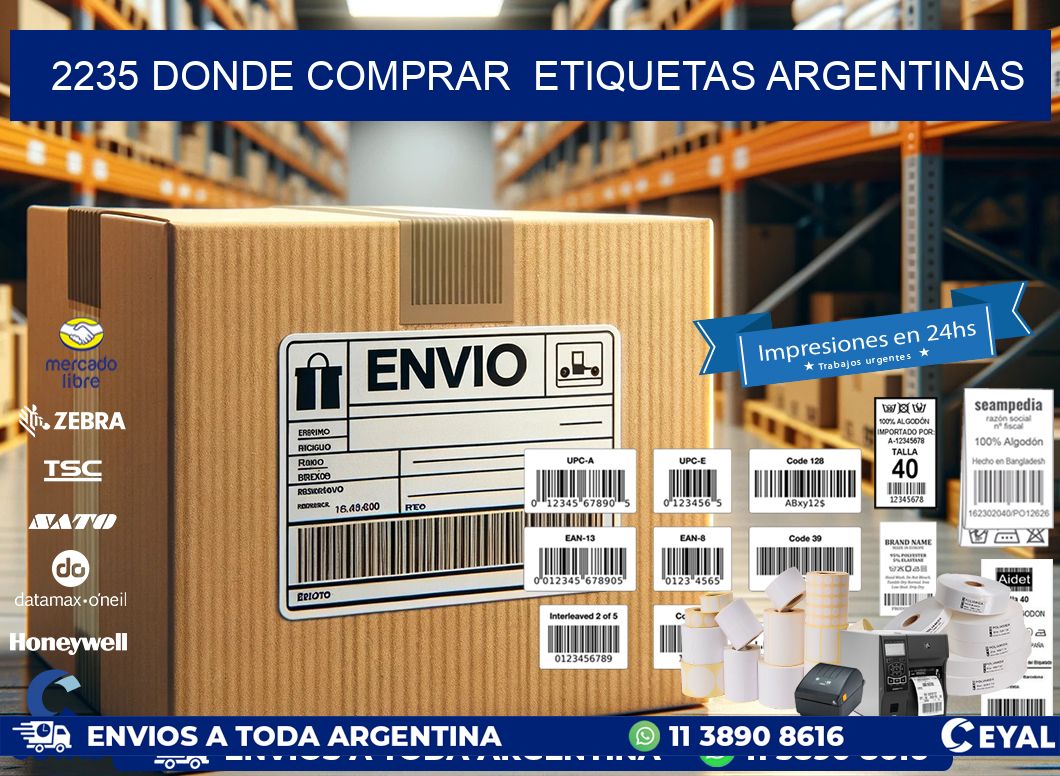 2235 DONDE COMPRAR  ETIQUETAS ARGENTINAS