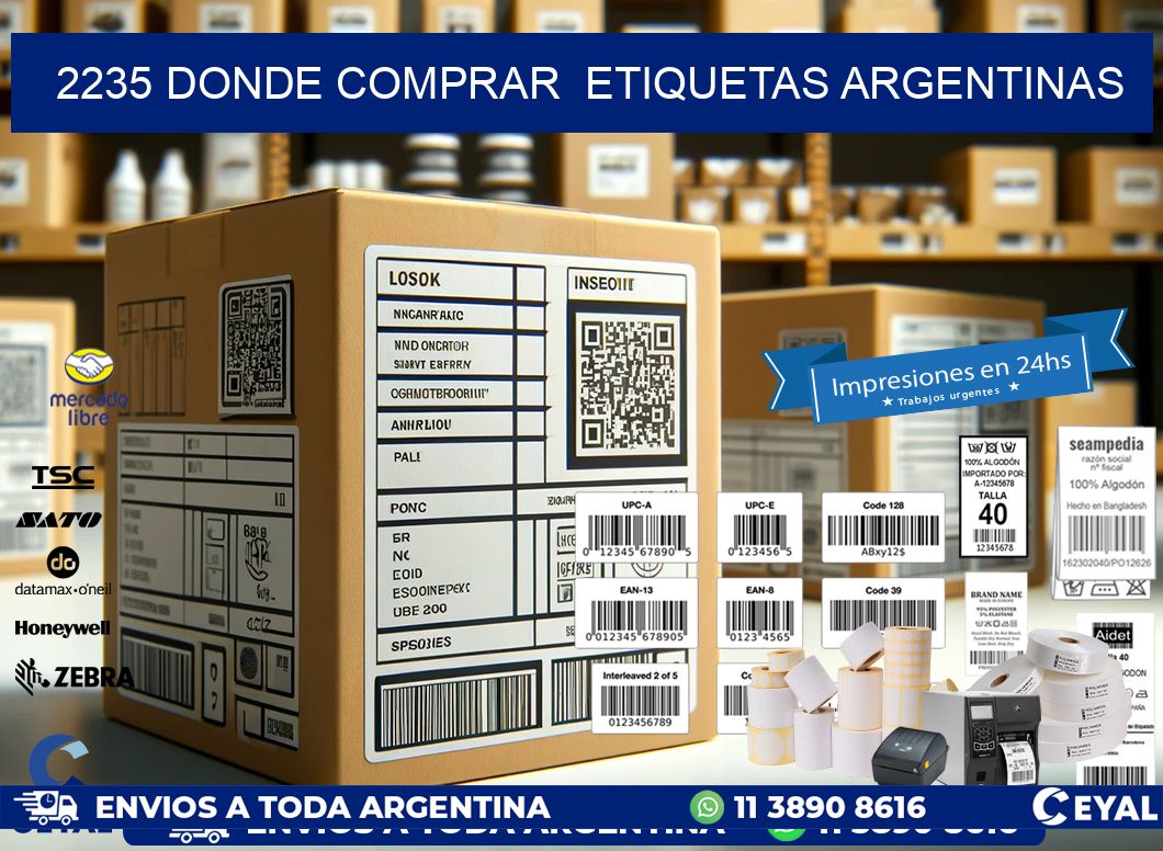 2235 DONDE COMPRAR  ETIQUETAS ARGENTINAS