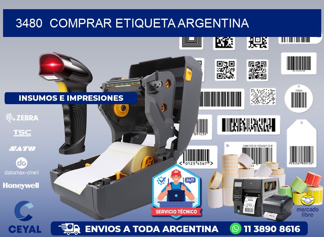 3480  COMPRAR ETIQUETA ARGENTINA