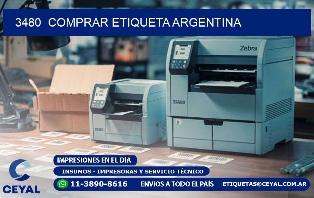 3480  COMPRAR ETIQUETA ARGENTINA