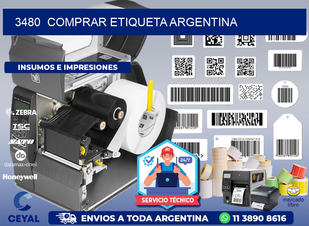 3480  COMPRAR ETIQUETA ARGENTINA