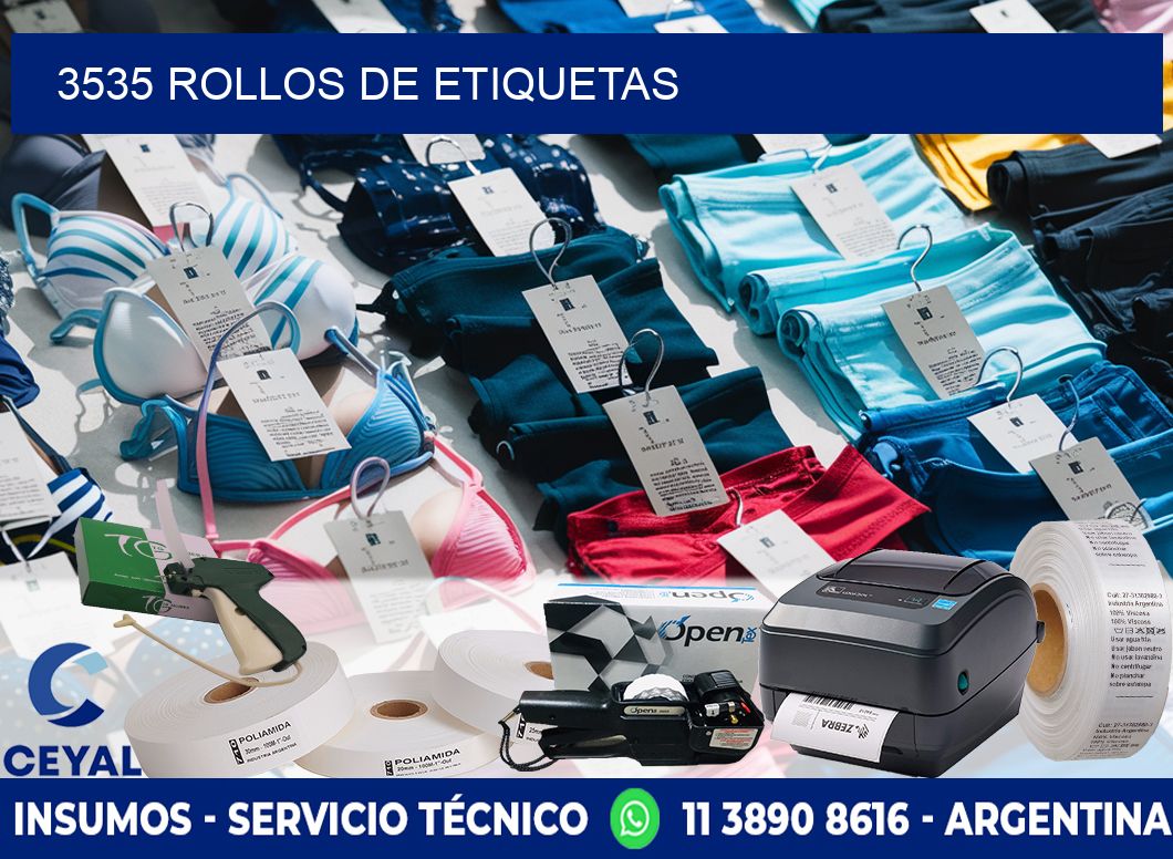 3535 ROLLOS DE ETIQUETAS