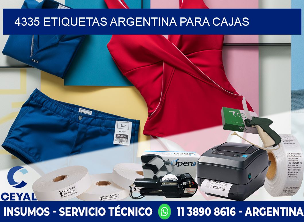 4335 ETIQUETAS ARGENTINA PARA CAJAS