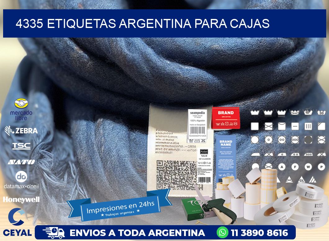 4335 ETIQUETAS ARGENTINA PARA CAJAS