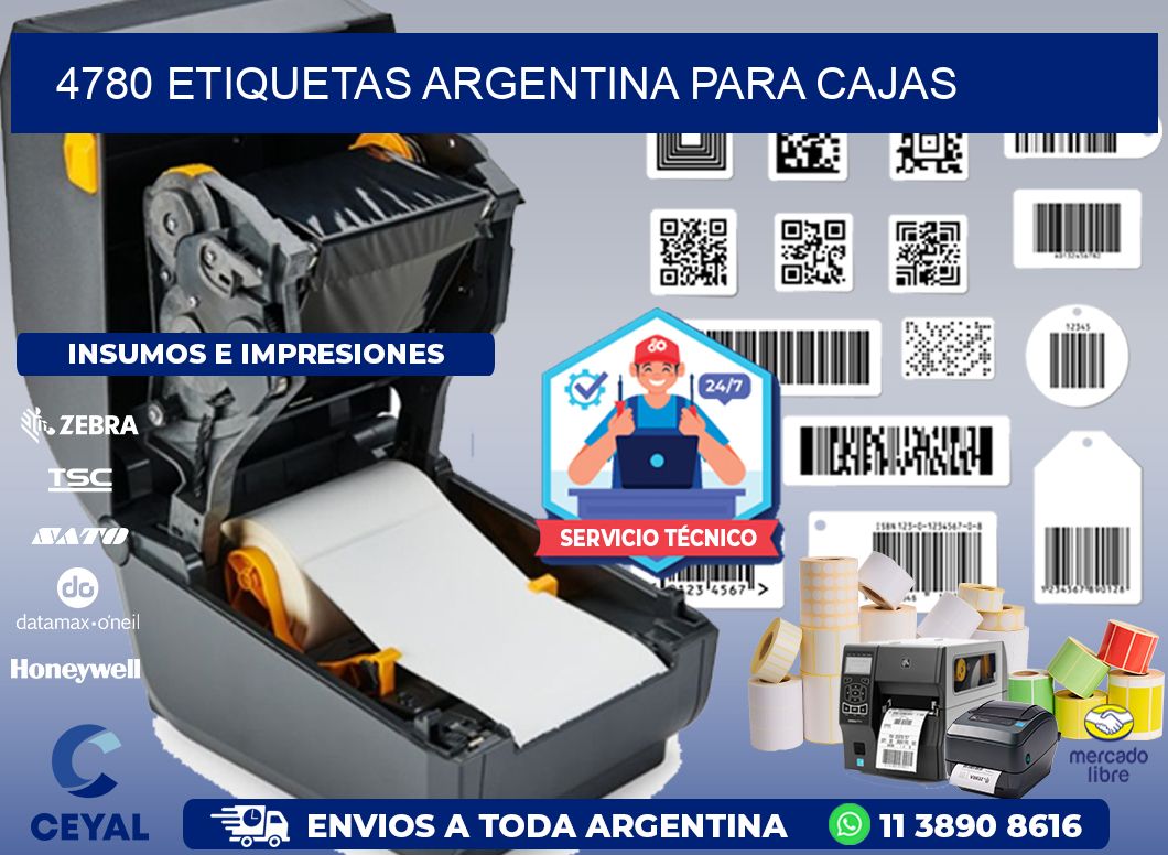 4780 ETIQUETAS ARGENTINA PARA CAJAS